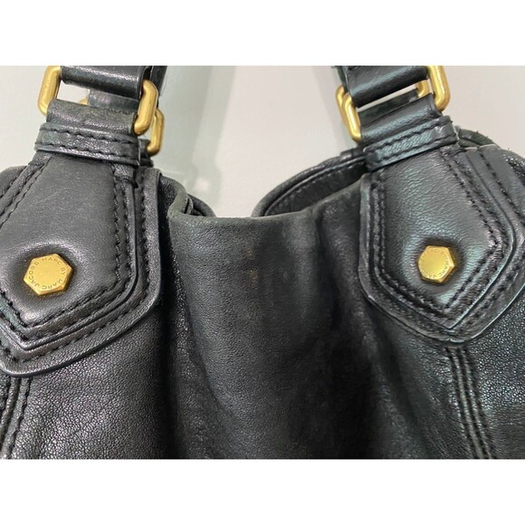 MARC JACOBS BLACK LEATHER FRANCESCA TOTE BAG - Picture 6 of 12